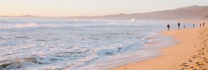 panoramic beach scene